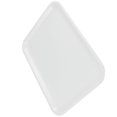 thumbnail image 2 of Bandeja de servicio de plástico blanco rectangular de 3 piezas de 10 pulgadas de largo, 2 of 3