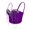 Purple, variant on Women's Diamond Chain Mesh Bustier Crop Top Push Up Corset Top Bralet with Detachable Strap Black M
