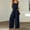 Dark Blue, variant on Women's 2 Piece Outfits Square Neck Tank Crop Top Wide Leg Pants Matching Set Tracksuit Polyester Track Pants Women Fall Attire Juniors Snow Gear Women Pinstripe Women's Suits Lifeguard Jumpsuit