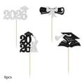 thumbnail image 2 of BUTASY Cupcake Toppers Graduation Season Glitter Paper Flag Party Cake Decoration 24 Pack, 2 of 6