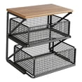 thumbnail image 3 of Organizador de café Estante de encimera de cocina Decoración Soporte de exhibición Accesorios espaciosos Negro L, 3 of 9