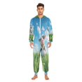 thumbnail image 2 of IAUYY Unisex Adult Onesie Pajamas Ultra-Soft Crystal-Soft Fabric, Halloween Adult Onesie Pajamas Adults,With a Zipper Plus Size Onesie Pajamas, Animal Concept Design, 2 of 7