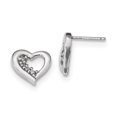 thumbnail image 3 of 925 Sterling Silver Cubic Zirconia Heart Shaped Earring and Pendant Set, 3 of 4