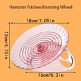 thumbnail image 2 of Hamster Exercise Wheel, Silent Running Wheel for Small Pet, hamster wheel with Stable Base, Cage Accessory for Dwarf Hamsters Gerbils Mice, Pet Supplies Clear, 1Pcs, 2 of 7
