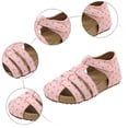 thumbnail image 7 of Staki Toddler Dress Sandals Girls Sandals - Open Toe Summer Easter Strappy Flat Dress Gladiator Sandals with Cushioned Sole(Pink,8.5 Toddler), 7 of 7