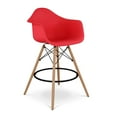 thumbnail image 3 of Aron Living Pyramid 28" Plastic Counter Stools with Arms in Red (Set of 2), 3 of 6
