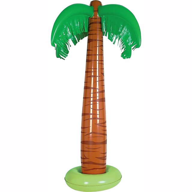 Beistle inflable con forma de palmera para fiesta de luau (paquete de 2)