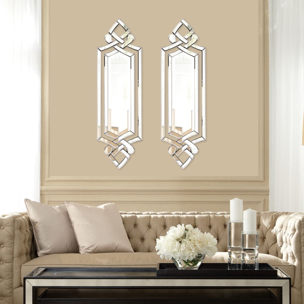Silver Geometric Mirror – DecorLUXE Furniture