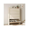 thumbnail image 3 of Shoe Cabinet With 2/3/4 Flip Drawers, Modern Shoe Storage For Entryway, Wooden Shoe Organizer Cabinet With Adjustable Shelf, Hidden Shoe Rack For Hallway, Living Room, 3 of 9