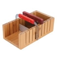 thumbnail image 3 of Soap Cutting Tool Set Wooden Bread Cutter Mold with Straight Wavy Stainless Steel Knife, 3 of 14
