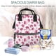 thumbnail image 5 of Easygdp Lilies Flowers para Bolsa de Bebé de Gran Capacidad con Múltiples Bolsillos, Bolsa de Pañales para Padres, Bolsa de Viaje Organizada y Elegante, 5 of 6