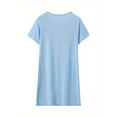 thumbnail image 5 of WIBACKER 3-14Y 2-Pack Girls Nightgowns Short Sleeve Nightdress Kids Cute Mermaid Nightie Dress Summer Pajamas, 5 of 12