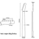 thumbnail image 3 of 22 Fret Electric Guitar Neck Canadian Maple Fretboard Handle For TL Telecaster Back Centerline Design, 3 of 5