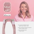 thumbnail image 4 of Liquipel Powertek iPad & iPhone Charger Cable, Fast Charging 6ft MFI Certified Lightning to USB Cord, Velvet - Pink, 4 of 7
