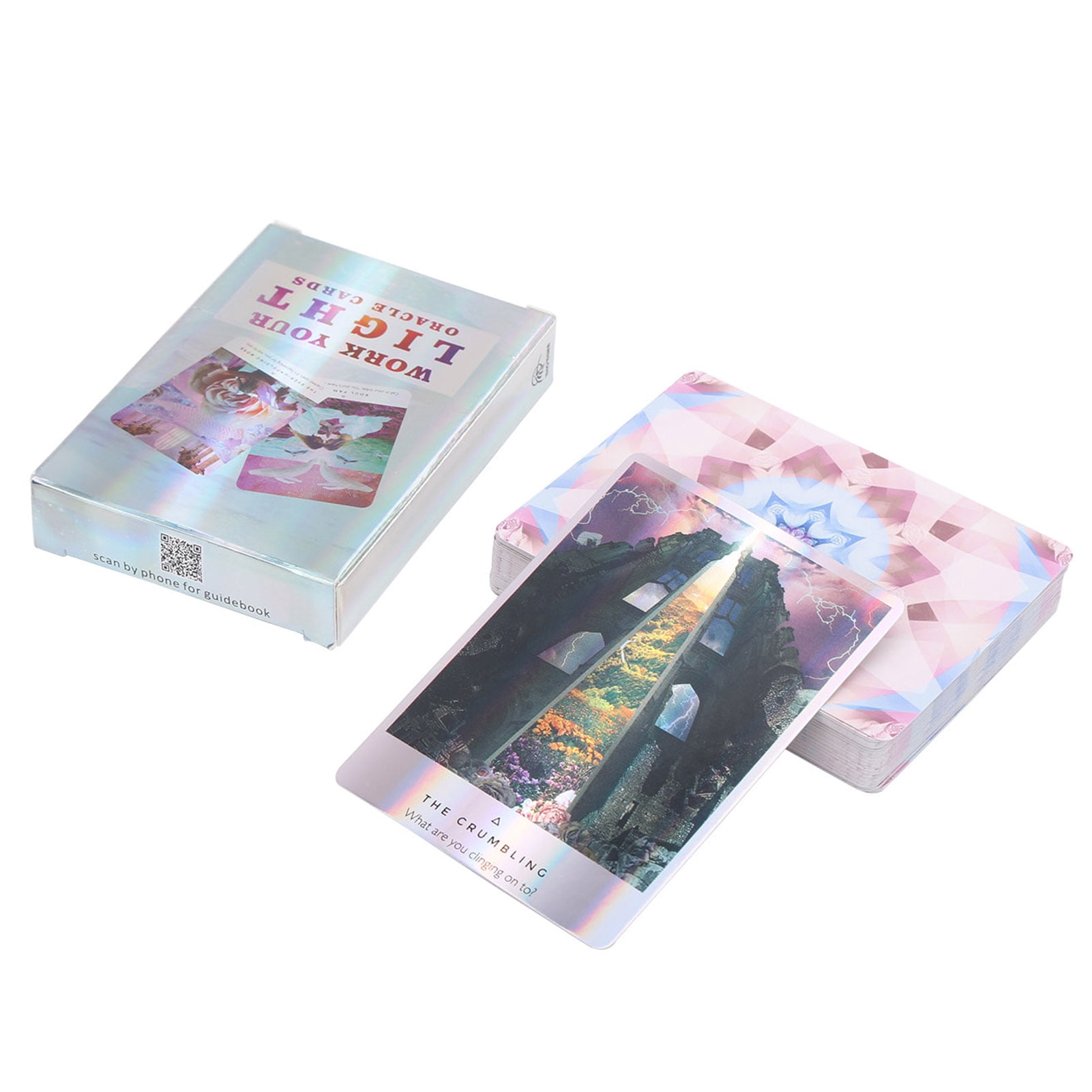 LHTHT Jeu de cartes de tarot - 78 cartes de prévision du destin - Avec pochette en velours noir - Pour débutants et experts