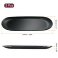thumbnail image 2 of Uxcell Candle Tray Holder, 9inch Stainless Steel Oval Plate for Home Decor Black 3Pack, 2 of 6