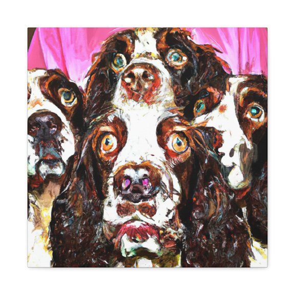 Playful Puppy Pop Art - Canvas