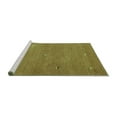thumbnail image 2 of Ahgly Company Machine Washable Indoor Square Abstract Turquoise Blue Contemporary Area Rugs, 5' Square, 2 of 4