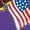 Purple, variant on Inktastic Happy Memorial Day Eagle Toddler Hoodie