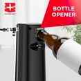 thumbnail image 5 of POHL SCHMITT - Abrelatas eléctrico, afilador de cuchillos y abrebotellas, palanca de empuje fácil, funciona con latas estándar y pop-parte superior, acero inoxidable duradero y accesorio de cocina ABS, 5 of 5