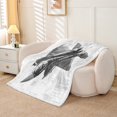 thumbnail image 2 of Erosebridal Cartoon Fighter Aircraft Fleece Blanket 90x90, Transportation Theme Sherpa Throw, Grey, Microfiber, 2 of 6