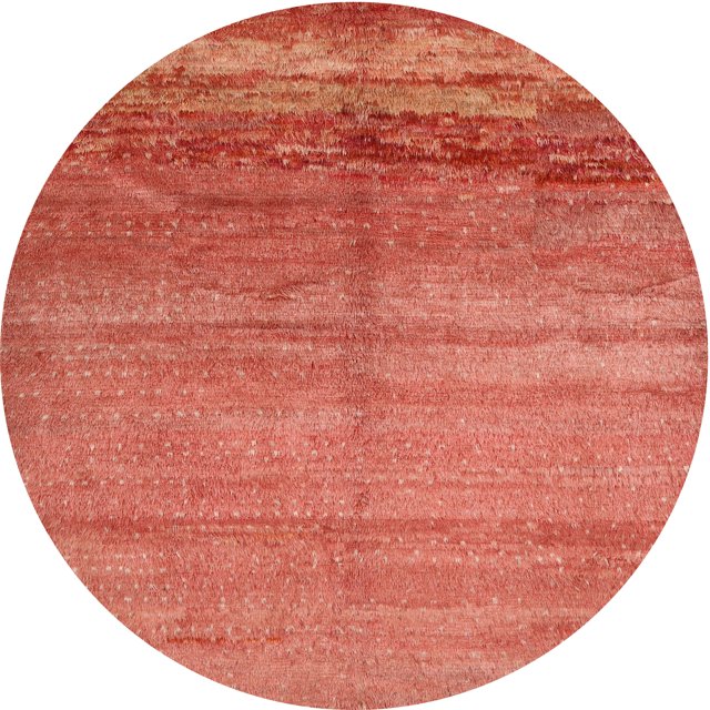 Ahgly Company Tapis d'Intérieur Rond Contemporain Lavable en Machine Camion de Pompiers Rouge, 6 Pieds Rond