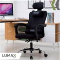 thumbnail image 2 of Silla para Escritorio Ejecutiva Wynn Con Respaldo Ergonómico para Oficina Lumax Color Negro, 2 of 7