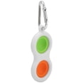 thumbnail image 2 of Push Bubble sensor llavero juguete portátil de silicona descomprimida juguete de mano estudiantil (verde - naranja), 2 of 10