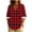 Red, variant on Ashirexll Long Sleeve Shirts for Women Winter Tops Printed Turn Down Collar Button Long Sleeve Casual Top