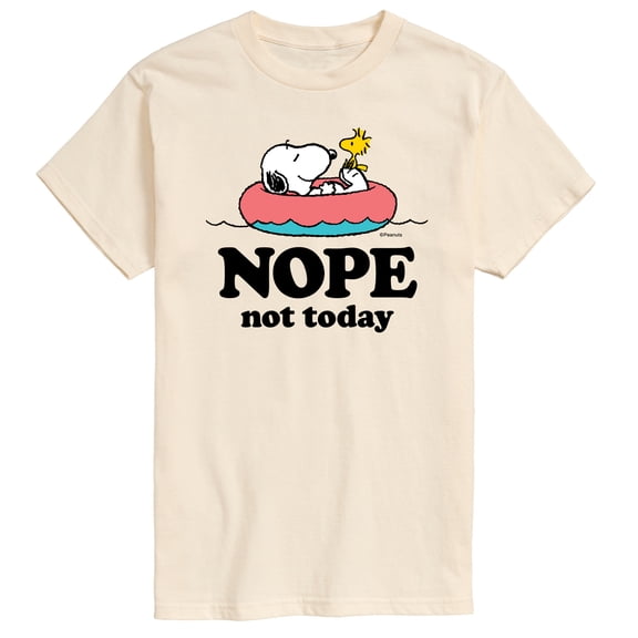 Peanuts - Pool Nope Not Today - Men's Short Sleeve Graphic T-Shirt