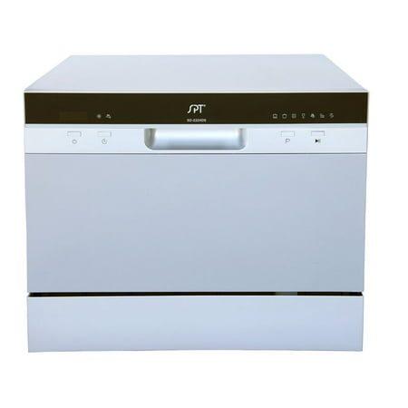 Countertop Dishwasher with Delay Start in Silver