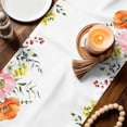 thumbnail image 3 of Gnomes Easter Table Runner - 48 Inch Long Eucalyptus Spring Floral Weeping Eggs Farmhouse Cotton and Linen Blended Dress Scarves Farmhouse Table Runner for Kitchen Dining, Coffee Table, 13" x 48", 3 of 8