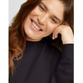 thumbnail image 4 of Hanes Originals Women's Fleece Sweatshirt (Plus Size) Black 3X, 4 of 5