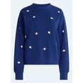 thumbnail image 5 of Free Assembly Women's and Women's Plus Embroidered Sweatshirt, Sizes XS-4X, 5 of 5