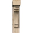 thumbnail image 2 of Ekena Millwork 5 1/2"W x 20"D x 24"H Merced Block Smooth Bracket w/ Offset Brace, Douglas Fir, 2 of 25
