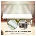 thumbnail image 5 of Retractable Patio Awning 12x10 ft - Manual Crank Beige/White - Outdoor Sun Shade for Deck, Balcony & Yard, 5 of 9