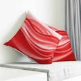thumbnail image 3 of Red Striped Pillow Covers 26x26 Inch Decorative Throw Pillow Cover, Modern Abstract Art Wave Moire Gradient Sofa Pillowcases Accent Cushion Case Home Decor Bedroom Living Room, 3 of 6