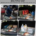 thumbnail image 3 of Binienty Winter Snowman Print Car Trunk Mat, Universal Fit 29" x 39" Anti-Skid Backing Rear Cargo Liner, Scratch Resistant Stylish Vehicle Interior Accessory for Sedan SUV, 3 of 7