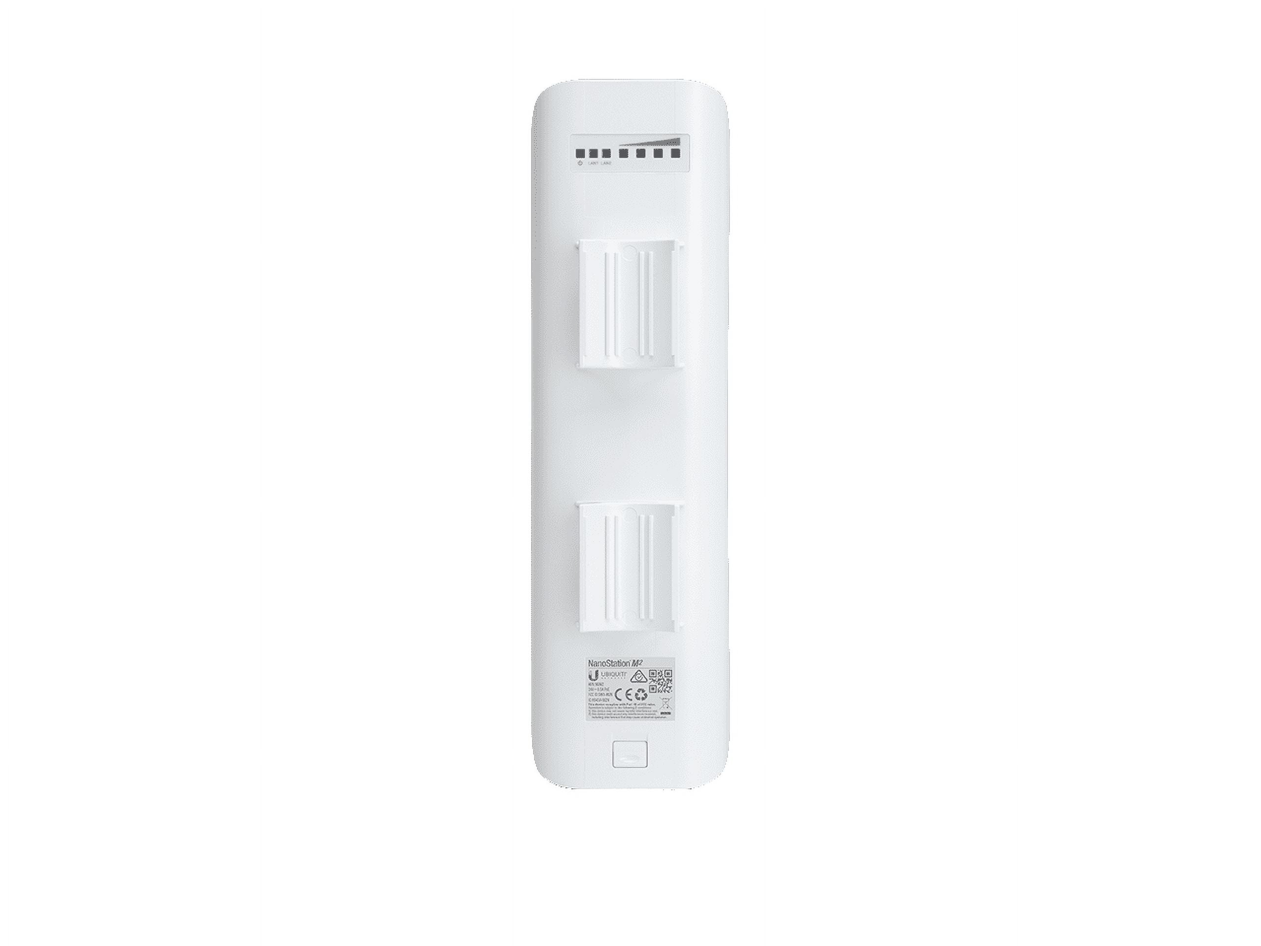 Ubiquiti NanoStationM NSM2 IEEE 802.11n 150 Mbit/s Wireless Bridge - 2.40 GHz - 8.1 Mile Maximum Outdoor Range - MIMO Technology - 2 x Network (RJ-45) - Ethernet, Fast Ethernet - Pole-mountable
