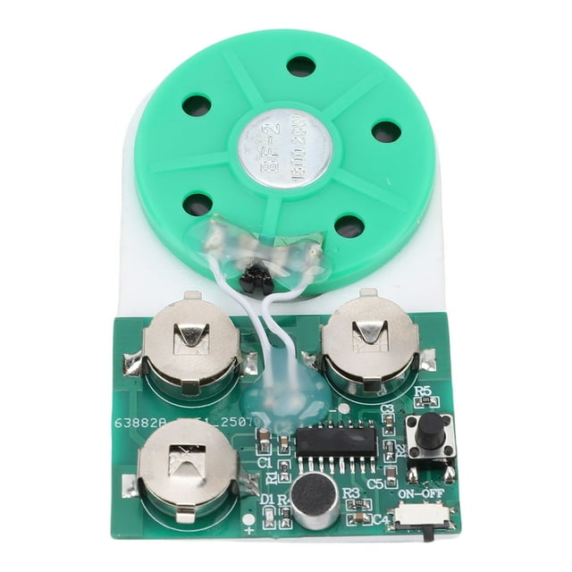 With 4 Minutes Sound Recording Module Single Key Music Recording Playback Module with Speaker for Crafting Voice Greeting Card Album