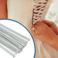 thumbnail image 7 of Uxcell 12 Pcs Spiral Metal Corset Boning, 14x2.8 Inch Carbon Steel Boning Precut Tips with Cap Head for Corset Crafts, 7 of 7