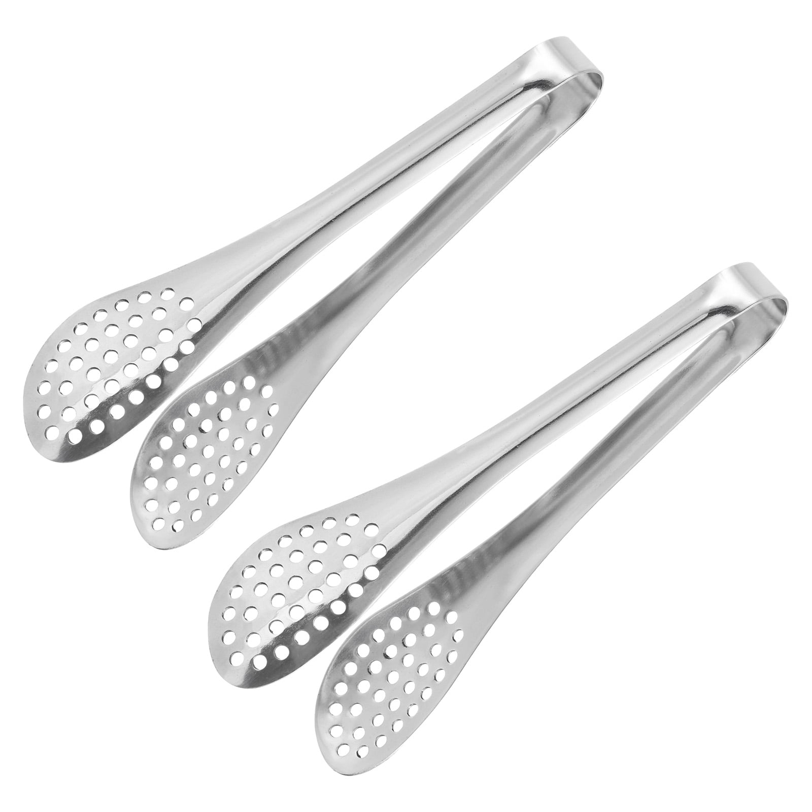 Pinzas Pequeñas Para Servir - Acero Inoxidable, 13,2 Cm, Pack De 3, Color Negro