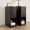 black, variant on Narrow Walnut Nightstand Set of 2, Small Bedside Table with Arched Drawer, Slim Wood Night Stand, Mid Century Modern End Table, Walunt