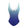 thumbnail image 4 of FhsagQ Ensembles de Maillots de Bain pour Femmes 2 Pcs Bikini Femmes Imprimé Maillots de Bain Monokini Maillots de Bain Col en V Maillots de Bain Femmes Ensembles de Maillots de Bain Robe Slip Ensembles de Maillots de Bain Transparents Bleu TTG, 4 of 4