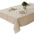 thumbnail image 5 of AMERTEER Nappe Motif Floral en Lin et Coton avec Dentelle pour Table à Manger, 5 of 5
