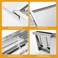 thumbnail image 5 of Vowella Foldable Portable Charcoal Grill, Stainless Steel Tabletop BBQ for Camping, Picnic, Garden & Beach, Easy Clean, Silver, 5 of 12