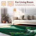 thumbnail image 2 of Flatwoven High Traffic Area Rug, Lush Green Forest Ambiance, Non Slip, Stain Resistant, Washable Area Rugs for Living Room, Bedroom(Green, 6X9), 2 of 8