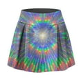thumbnail image 6 of Tisuna Multicolour Carnival'S Skirt For Women Sequin Print Mid Waist Pleated Skirts Fashion Lightweight Ladies Festival Dance Wear, 6 of 6