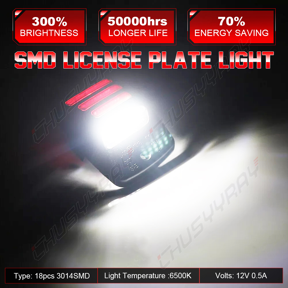 Pack of 2 LED License Plate Light Rear Bumper Lamp Fit For 2005-2015 Toyota Tacoma
