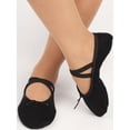 thumbnail image 1 of Kid Adult Canvas Soft Ballet Dance Shoes Pointe Dancing Gymnastics Slippers, 1 of 1
